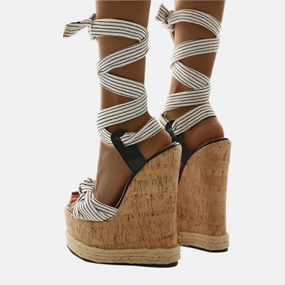 The Selene Gladiator Wedge