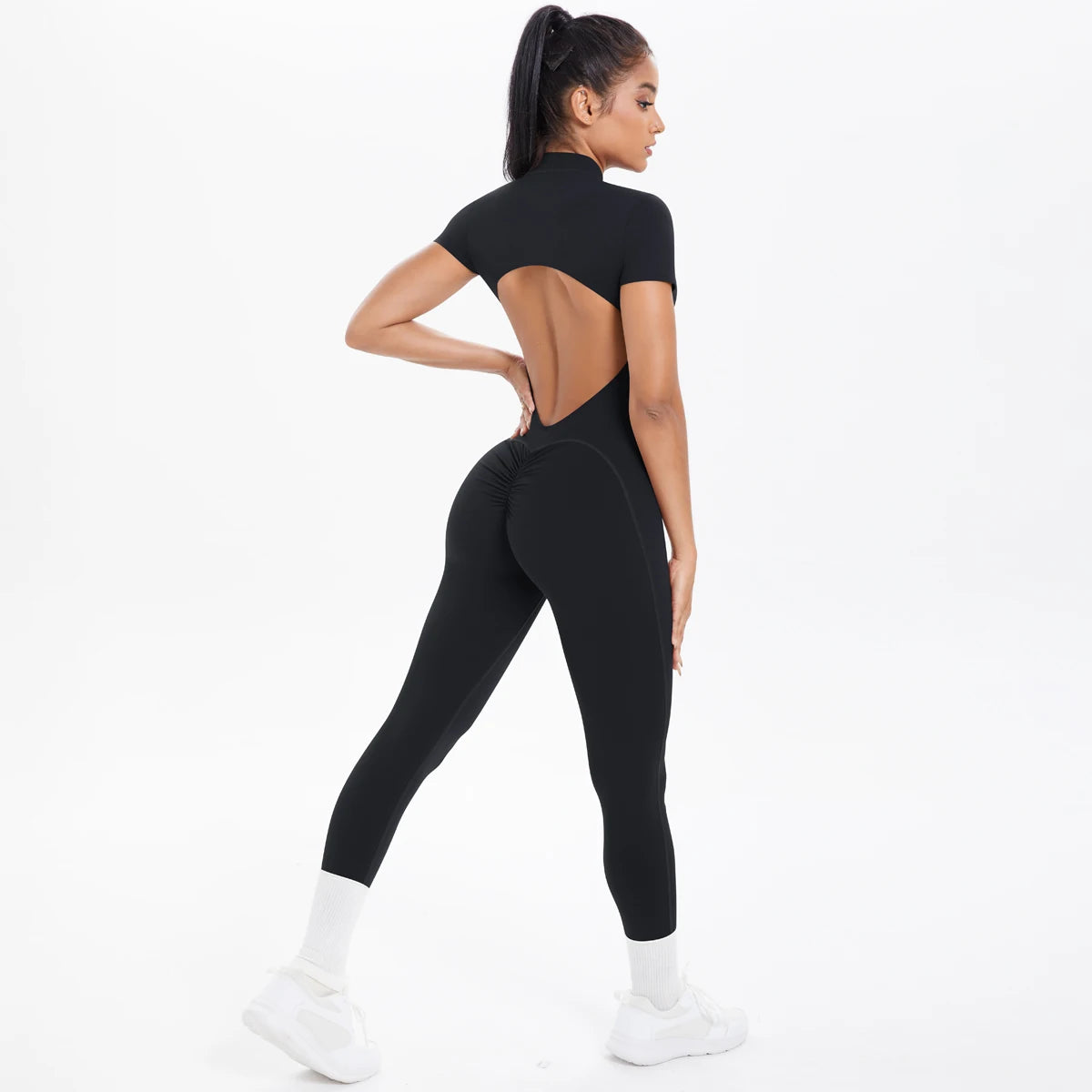 The Aura Short-Sleeved Jumpsuit