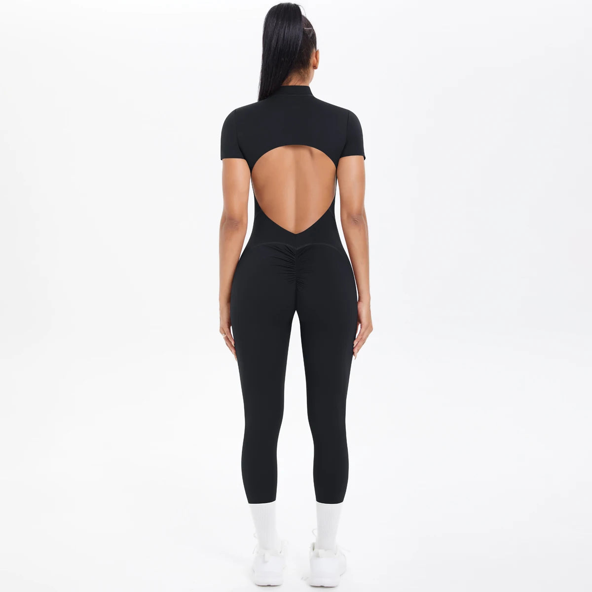 The Aura Short-Sleeved Jumpsuit