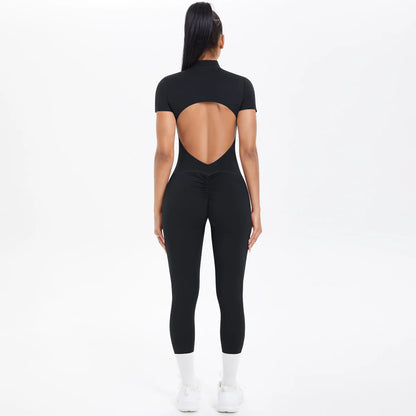 The Aura Short-Sleeved Jumpsuit