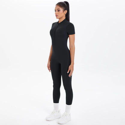 The Aura Short-Sleeved Jumpsuit