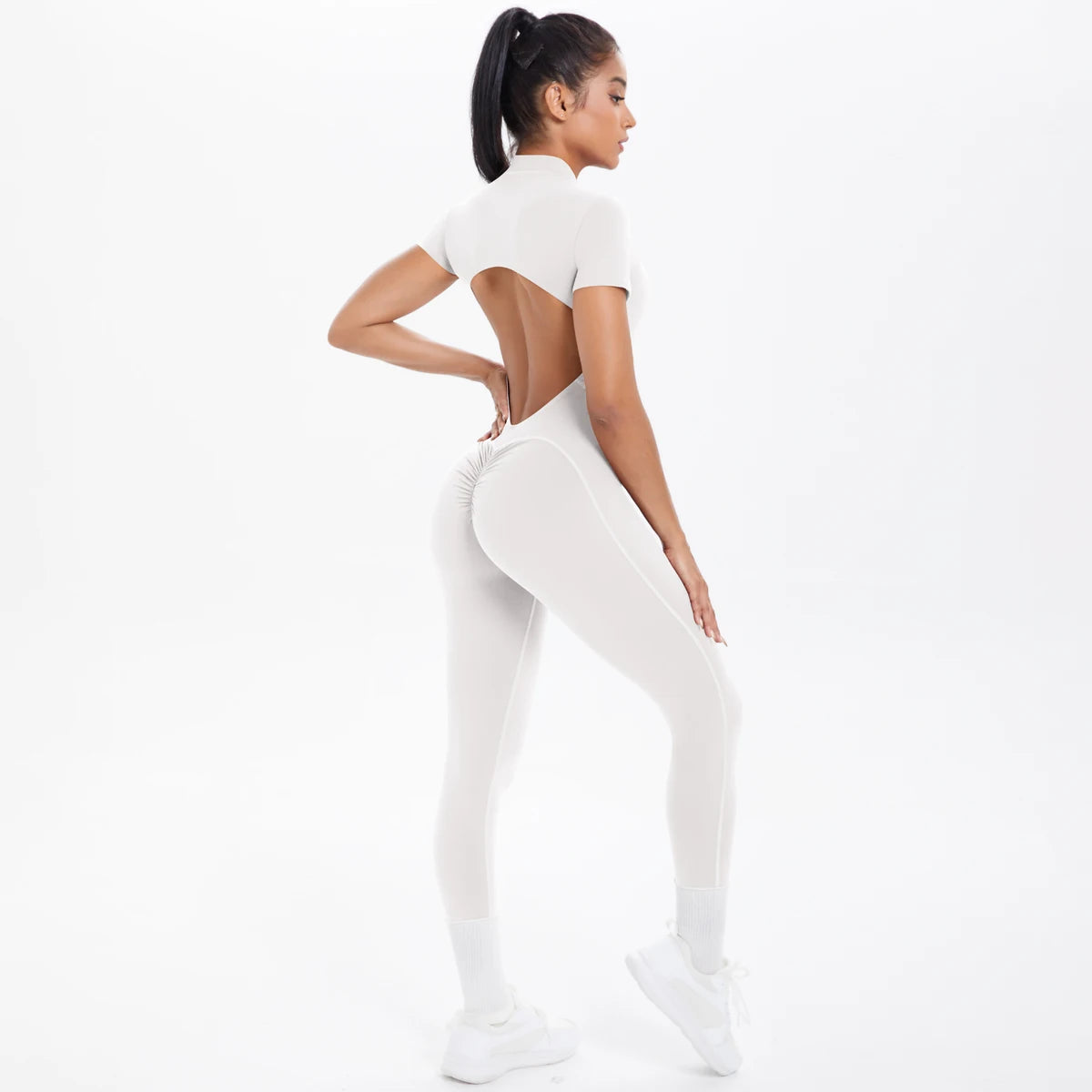 The Aura Short-Sleeved Jumpsuit