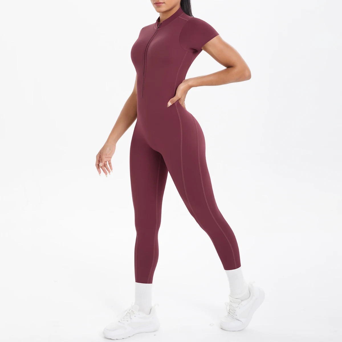 The Aura Short-Sleeved Jumpsuit
