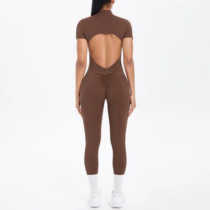 The Aura Short-Sleeved Jumpsuit