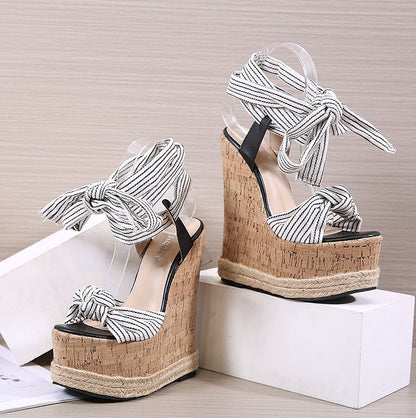 The Selene Gladiator Wedge